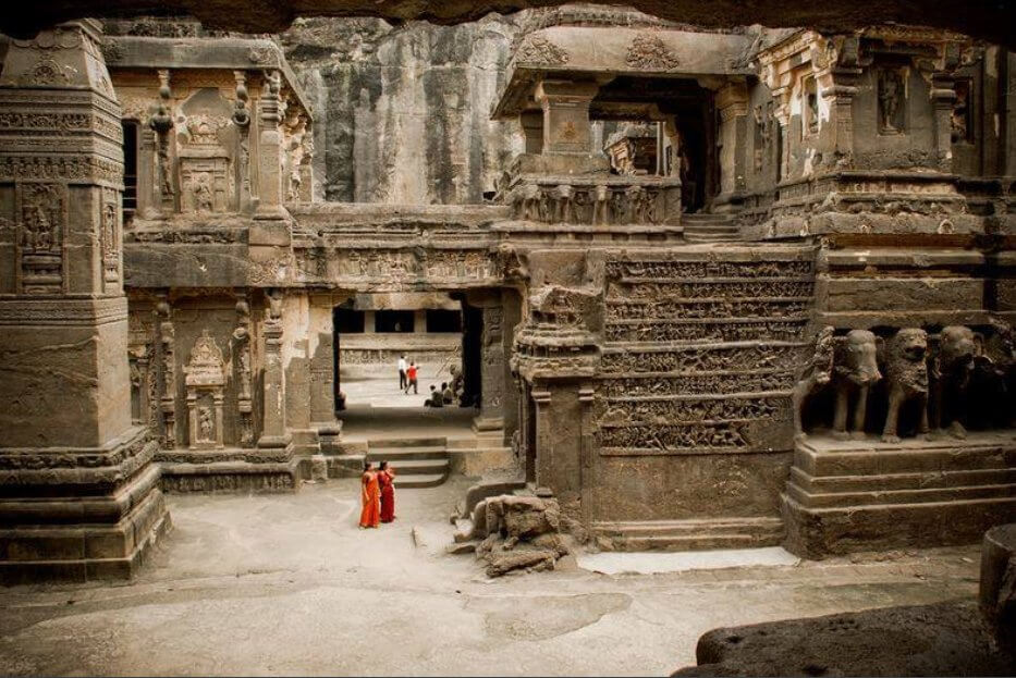 The monolithic beauty of Kailasa temple